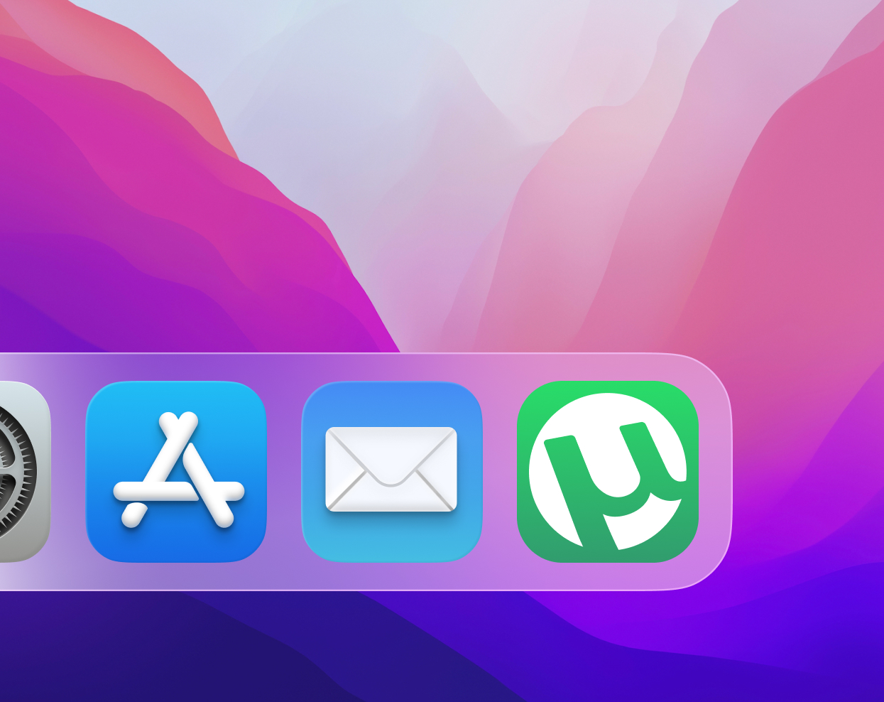 macOS app dock